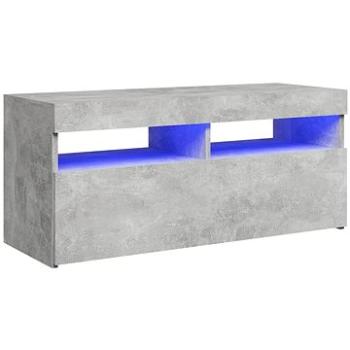 SHUMEE s LED osvětlením betonově šedý 90 × 35 × 40 cm  (804386)