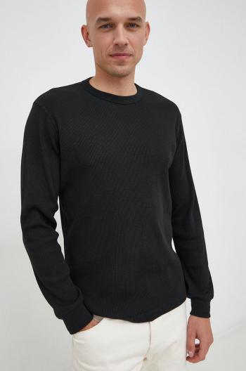 Tričko s dlouhým rukávem GAP černá barva