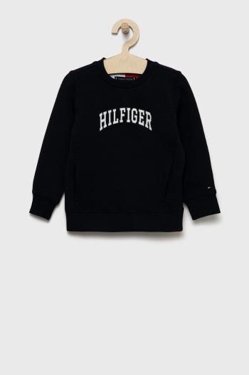 Dětská mikina Tommy Hilfiger tmavomodrá barva, s aplikací