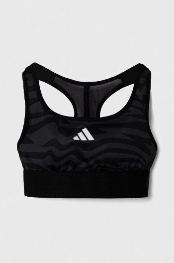 Dětská sportovní podprsenka adidas černá barva