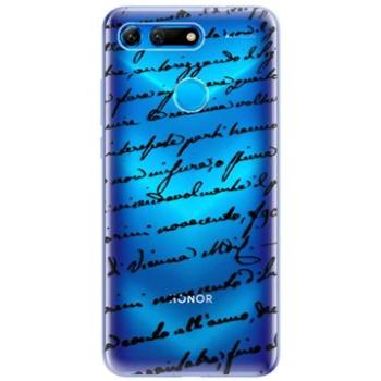 iSaprio Handwriting 01 Black pro Honor View 20 (hawri01b-TPU-HonView20)