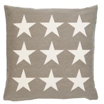 Khaki povlak na polštář s hvězdami Stars - 50*50cm KT030.053