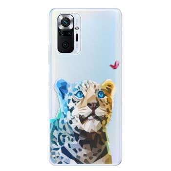 Odolné silikonové pouzdro iSaprio - Leopard With Butterfly - Xiaomi Redmi Note 10 Pro