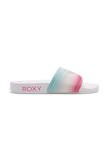 Dětské pantofle Roxy bílá barva
