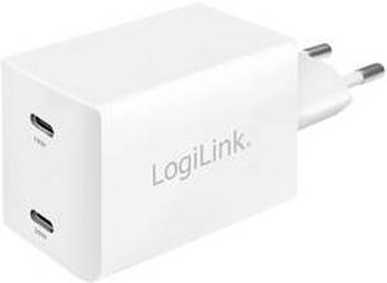 USB nabíječka LogiLink PA0231, nabíjecí proud 3 A, bílá