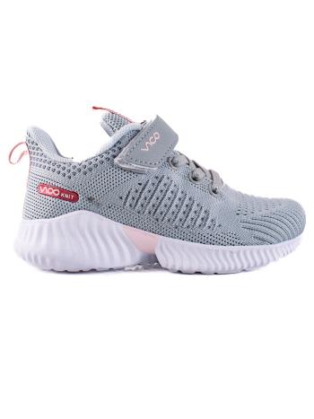 ŠEDÉ DÍVČÍ SNEAKERSY VOP22K01-5L.G/P Velikost: 25