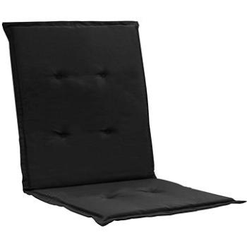Podušky na zahradní židle 4 ks černé 100 × 50 × 3 cm