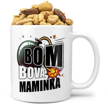 Hrnek Bombová maminka (Náplň hrníčku: Směs slaných oříšků)