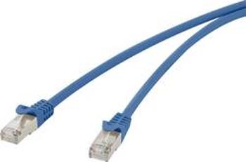 Síťový kabel RJ45 Renkforce RF-3301452, CAT 5e, F/UTP, 25.00 cm, modrá