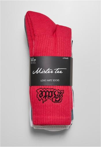 Mr. Tee Love Hate Socks 4-Pack multicolor - 35–38