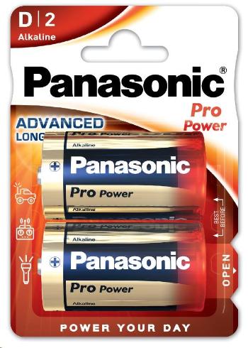 PANASONIC Alkalické baterie Pro Power LR20PPG/2BP D 1, 5V (Blistr 2ks)