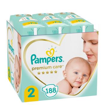 PAMPERS Premium Care 2 plenky (188 ks), 4-8 kg