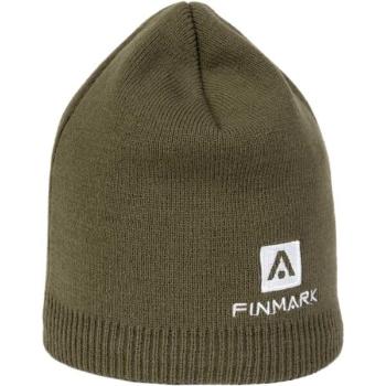 Finmark WINTER HAT Zimní pletená čepice, khaki, velikost UNI