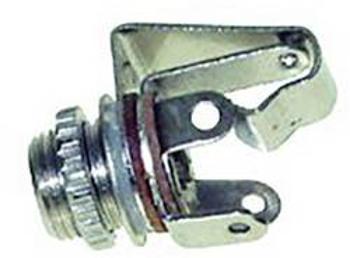 Jack konektor 6.35 mm TRU COMPONENTS 1559776 zásuvka, vestavná, pólů 3, stříbrná, 1 ks, stereo