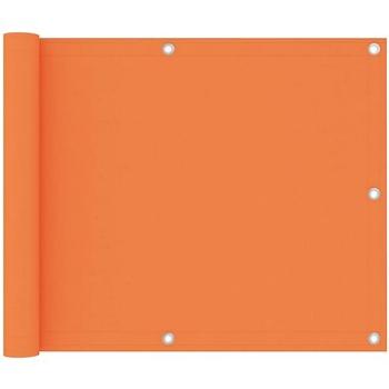 Balkónová zástěna oranžová 75×600 cm oxfordská látka 135047 (135047)