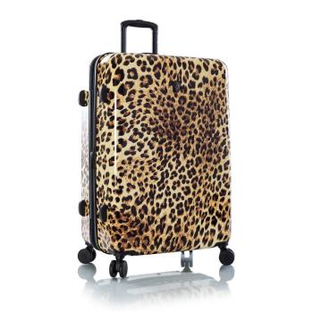 Heys Brown Leopard L cestovní kufr TSA 76 cm 133 l