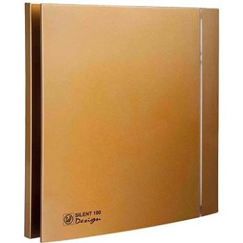 Soler&Palau SILENT 100 CZ Design Gold 4C koupelnový, zlatý (5210619800)