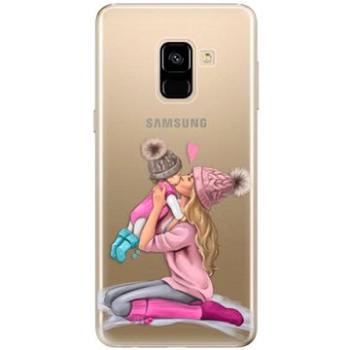iSaprio Kissing Mom - Blond and Girl pro Samsung Galaxy A8 2018 (kmblogirl-TPU2-A8-2018)