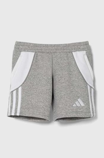 Dětské kraťasy adidas Performance TIRO24 SWSHOY šedá barva, melanžové, nastavitelný pas