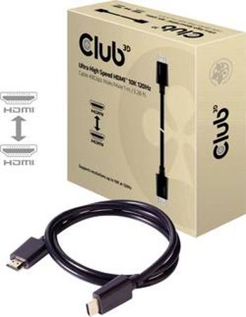 HDMI kabel club3D [1x HDMI zástrčka - 1x HDMI zástrčka] černá 1.00 m