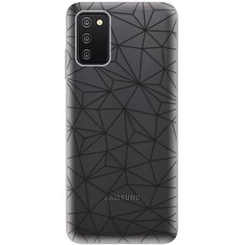 iSaprio Abstract Triangles 03 pro black pro Samsung Galaxy A03s (trian03b-TPU3-A03s)