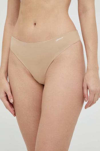 Tanga Dkny béžová barva