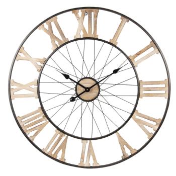 Kovové nástěnné hodiny - Ø 80*4 cm 5KL0136