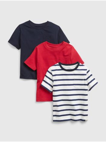 Barevné klučičí dětské tričko 100% organic cotton mix and match t-shirt (3-pack)