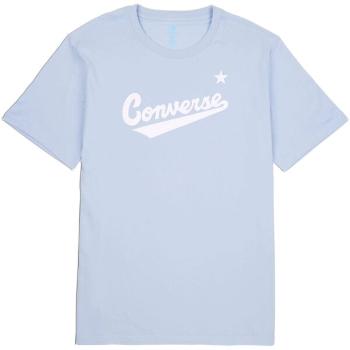 Converse CENTER FRONT LOGO TEE Pánské triko, světle modrá, velikost M