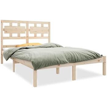 Rám postele masivní dřevo 140 × 190 cm, 3105645 (3105645)
