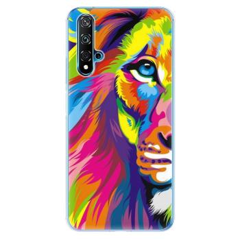 Odolné silikonové pouzdro iSaprio - Rainbow Lion - Huawei Nova 5T