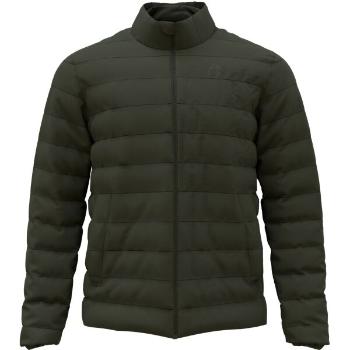 Odlo M ASCENT N-THERMIC HYBRID INSULATED JACKET Pánská hybridní bunda, tmavě zelená, velikost