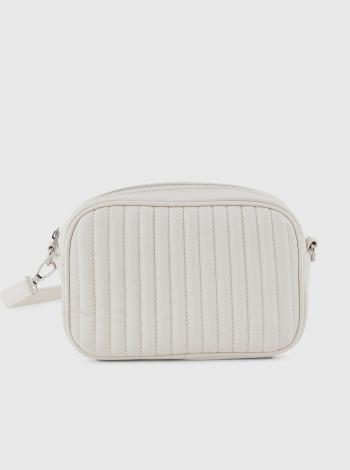 Krémová crossbody kabelka Pieces Manja