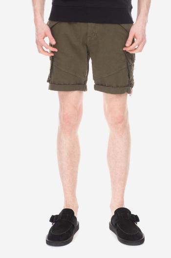 Kraťasy Alpha Industries Combat Short pánské, zelená barva, 116210.142-green