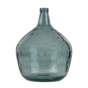 Modrá skleněná váza z recyklovaného skla 16L - Ø32*42cm AGGGFG16