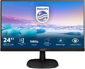Monitor Philips 243V7QDAB 23,8",LED, IPS, 5ms, 1000:1, 250cd/m2, 1920 x 1080,, 243V7QDAB/00