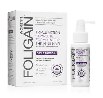 Foligain Triple Action sérum proti padání vlasů s 10% trioxidilem pro ženy, 59 ml