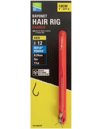 Preston innovations návazec bayonet hair rigs 10 cm - velikost háčku 14