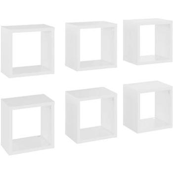 Shumee Nástěnné kostky 6 ks bílé 22×15×22 cm, 807054 (807054)