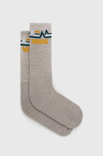 Ponožky ze směsi vlny Vans šedá barva