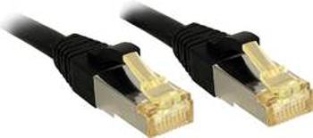 Síťový kabel RJ45 LINDY 47305, CAT 6a (surový kabel CAT 7) , S/FTP, 30.00 cm, černá