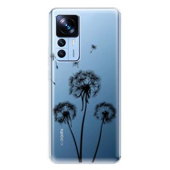 Odolné silikonové pouzdro iSaprio - Three Dandelions - black - Xiaomi 12T / 12T Pro