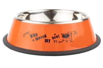 Vsepropejska Empty miska pro psa s tlapkami Barva: Oranžová, Rozměr (cm): 22