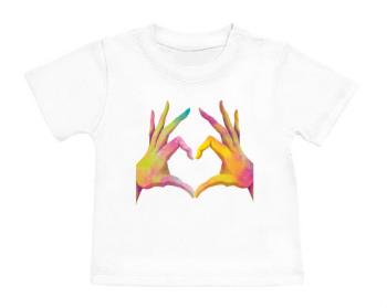 Tričko pro miminko Láska v rukou