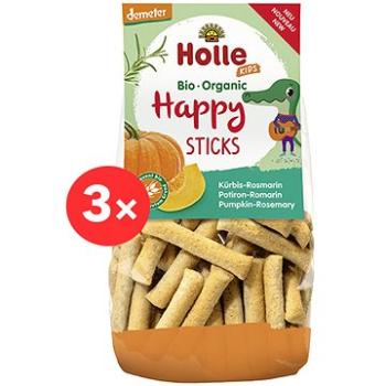 HOLLE Happy tyčinky dýně rozmarýn 3× 100 g (7640161877122)