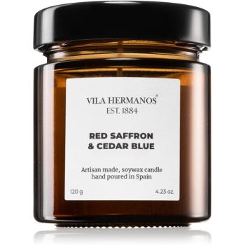 Vila Hermanos Apothecary Red Saffron & Cedar Blue vonná svíčka 120 g