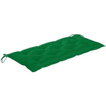 Poduška na zahradní lavici zelená 120 x 50 x 7 cm textil (314949)