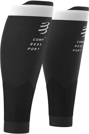 Compressport R2v2 Black T4 Běžecké návleky na lýtka