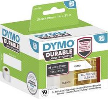 DYMO etikety v roli 89 x 25 mm polypropylenová fólie bílá 700 ks permanentní 2112285 univerzální etikety, Adresní nálepky