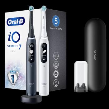 Oral-B iO7 Series Duo Black Onyx Extra Handle elektrický zubní kartáček 2 ks